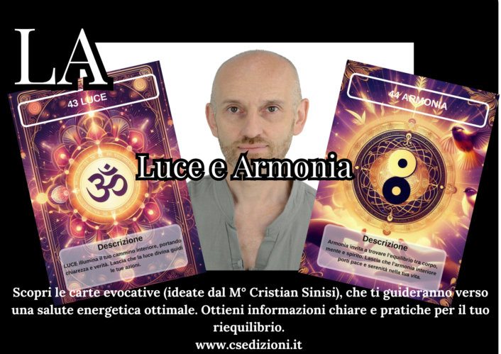 CARTE ELEMENTI - LUCE E ARMONIA DI CRISTIAN SINISI - CS EDIZIONI