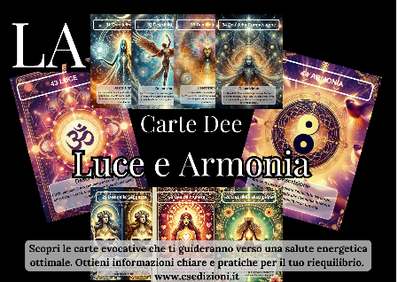 promo 3 carte luce armonia DEE, di cristian sinisi cs edizioni promo 3 carte luce armonia DEE, di cristian sinisi cs edizioni