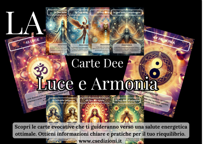 promo 3 carte luce armonia arcangeli e angeli, di cristian sinisi cs edizioni