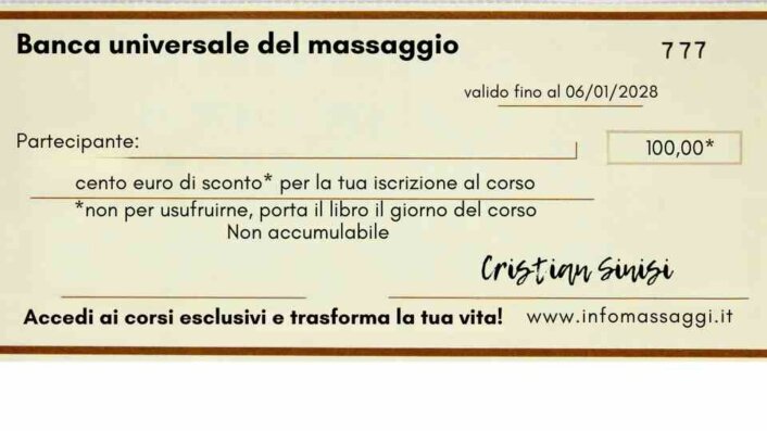 assegno promozionale sconto